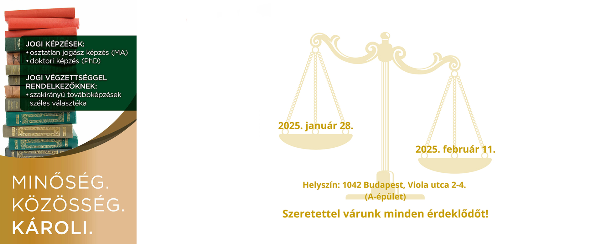 Az ÁJK Nyílt napjai – 2025